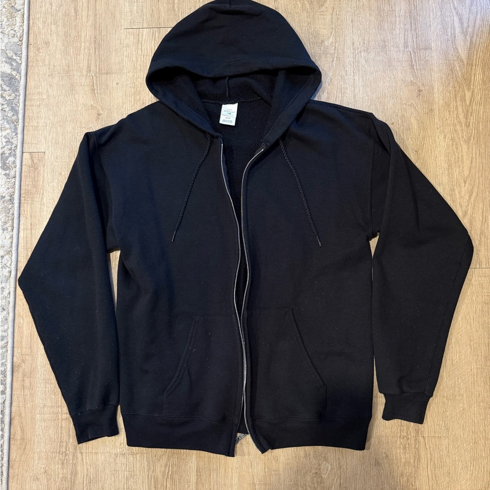 Black Hanes Zip Up Hoodie